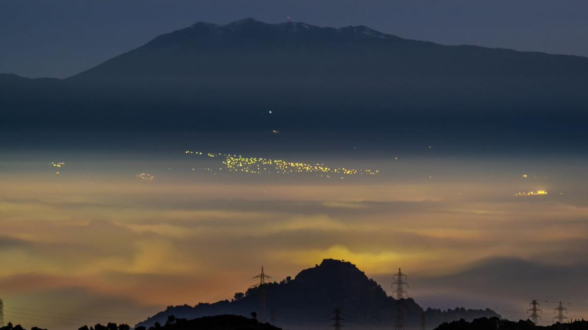 niebla sobre Barcelona