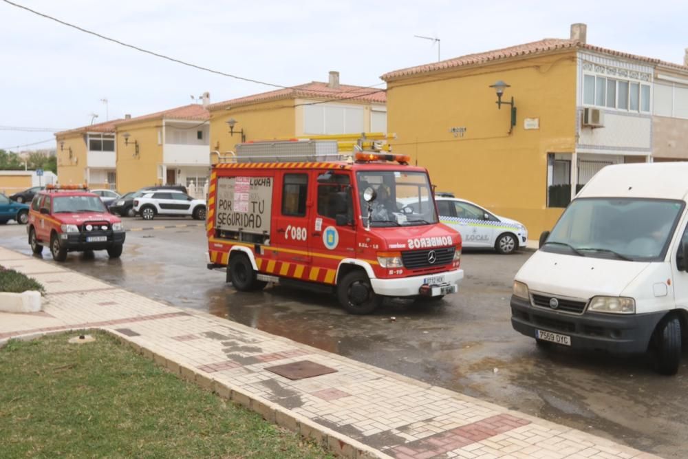 Temporal de viento y olas en las playas de Málaga