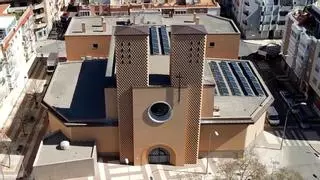 La renovada imagen de la particular 'Sagrada Familia' de Benicàssim