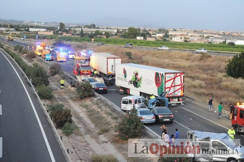 Grave accidente en Sangonera la Seca