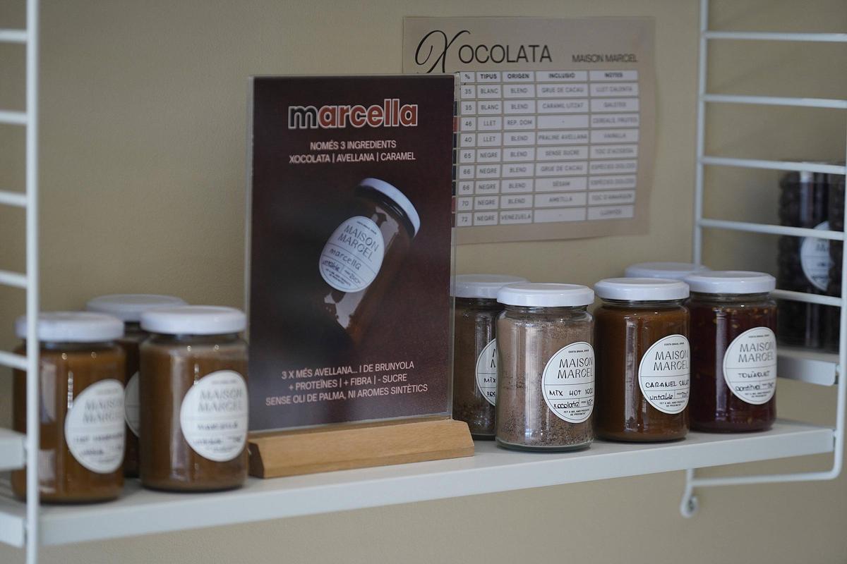 La xocolata de Maison Marcel a la botiga de Girona.