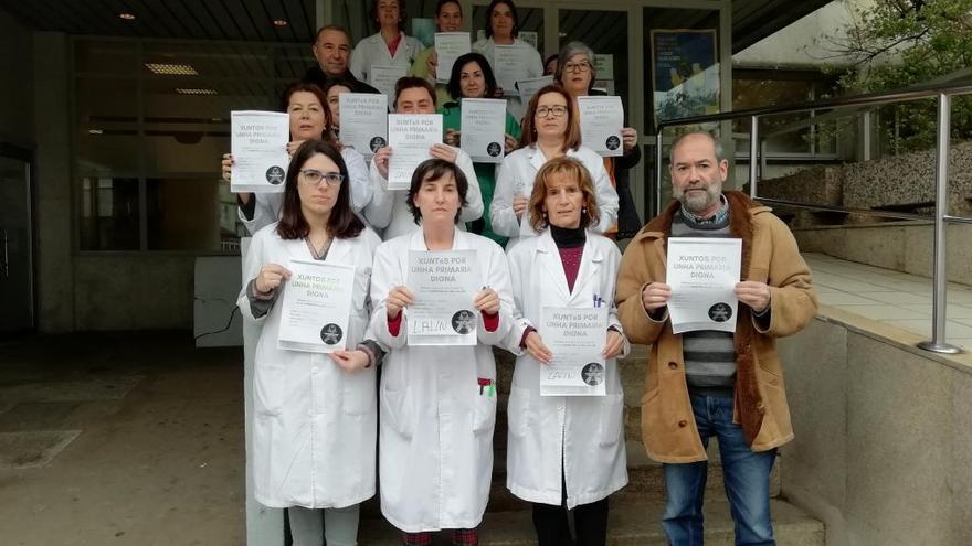 Protesta de sanitarios para demandar mejoras en la Atención Primaria.