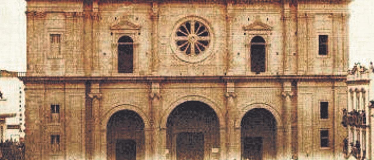 La Catedral de Santa Ana a inicios del siglo XX.
