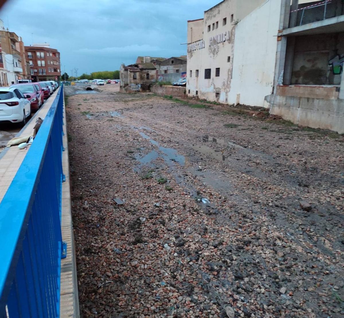 El barranco de Pelayo de Catarroja, punto crítico, controlado