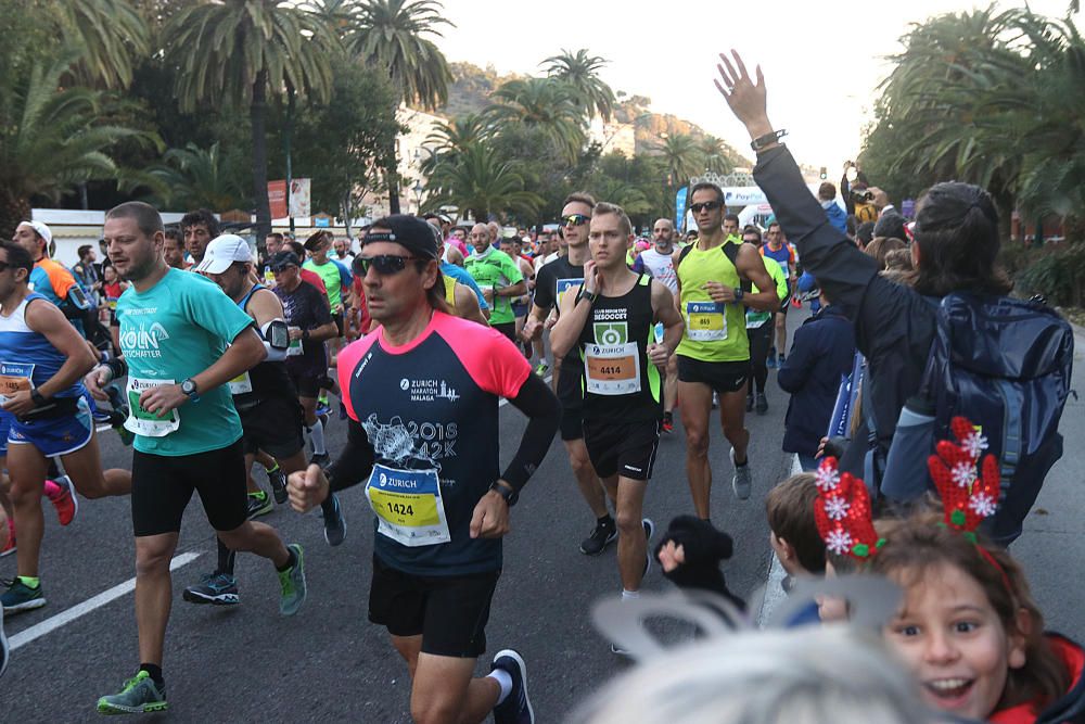 Las mejores imágenes de la Maratón de Málaga 2018