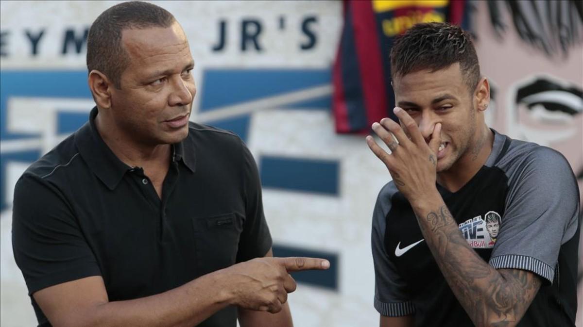 Neymar y su padre