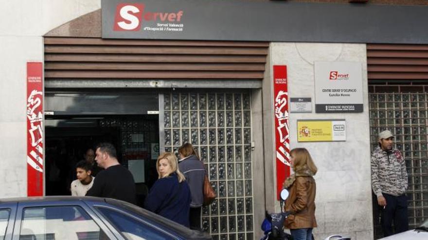 Una de las oficinas del Servef, donde acueden los valencianos a buscar empleo