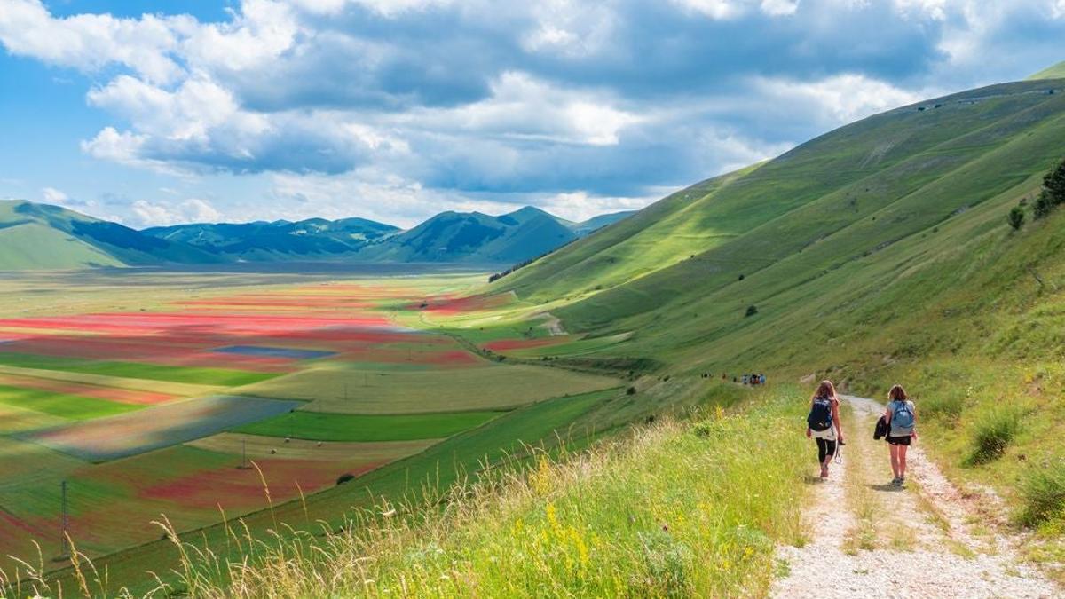 Camino de San Bendetto. Castelluccio di Norcia