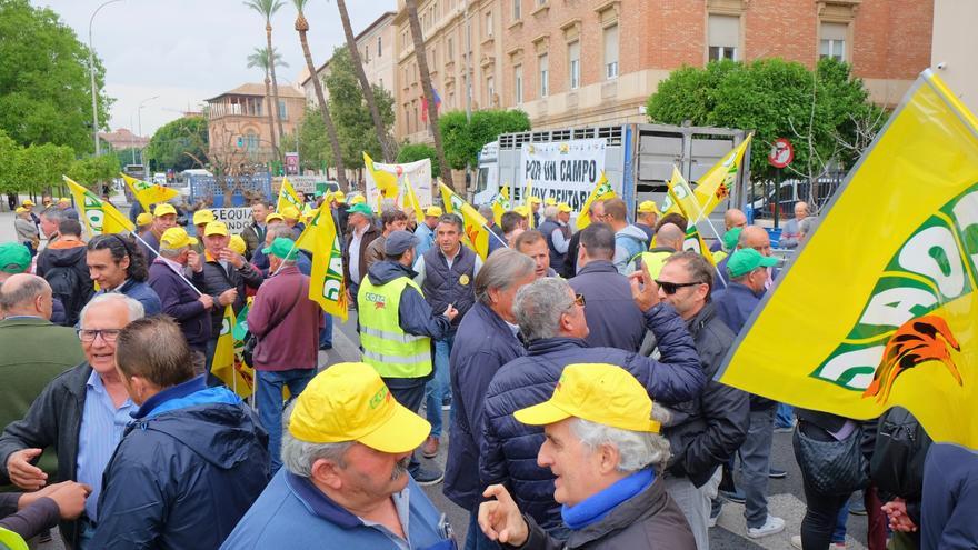 Los agricultores murcianos convocan un 15M ante San Esteban y Delegación del Gobierno