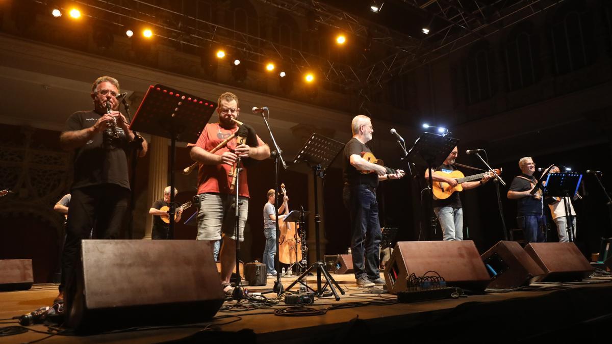 La Ronda de Boltaña en el concierto que ha ofrecido en el Museo de Zaragoza.