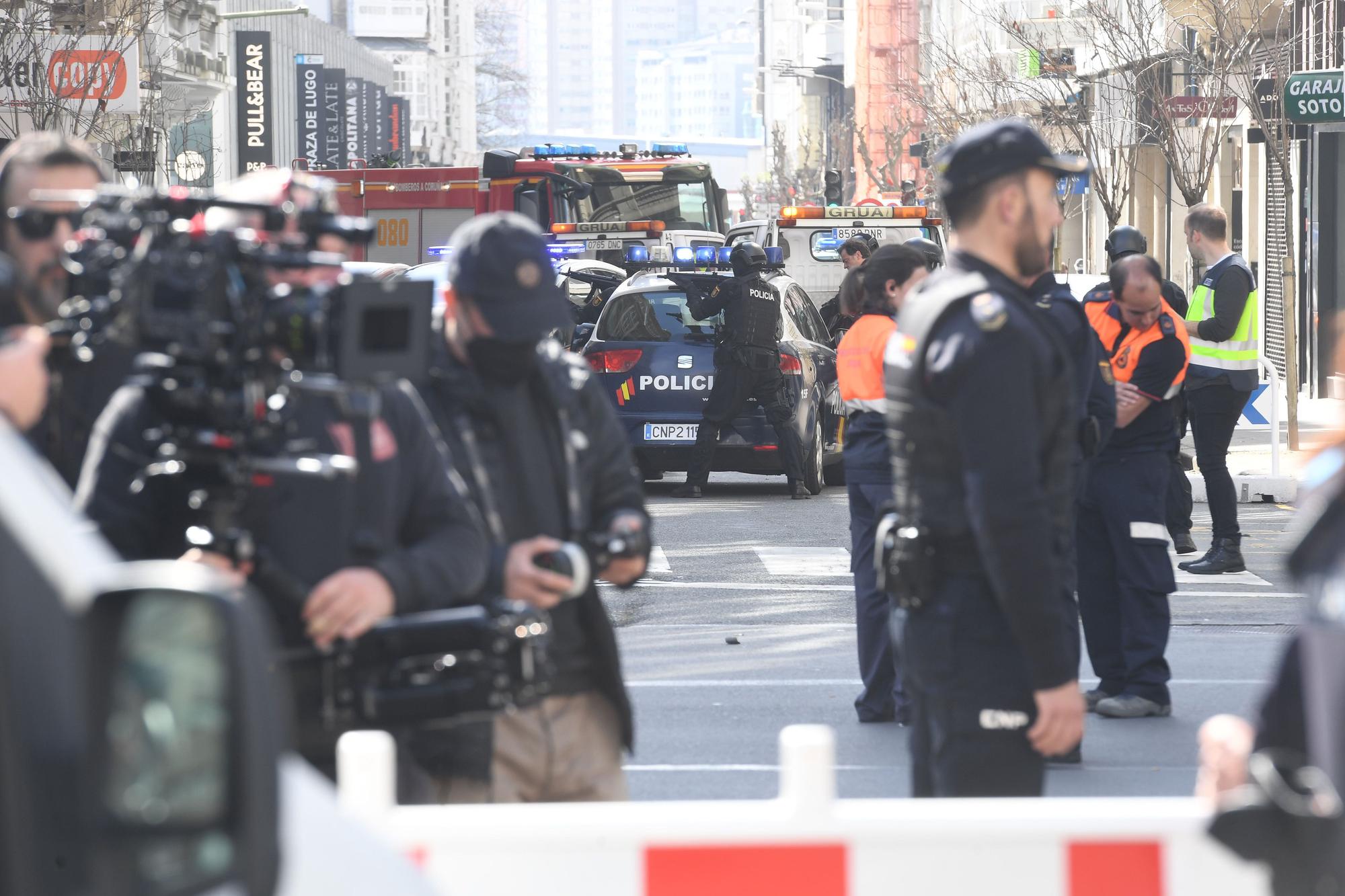 Rodaje de la película Fatum en las calles de A Coruña