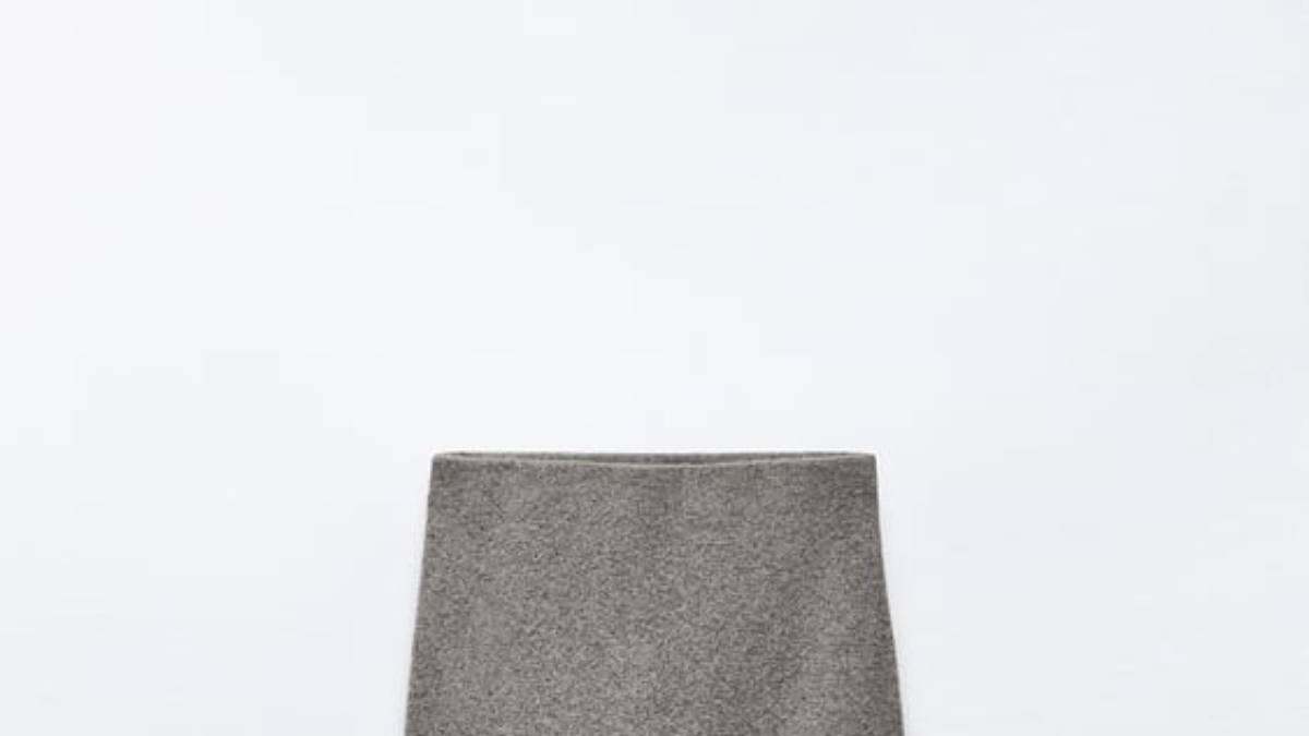 Falda de punto, de Zara