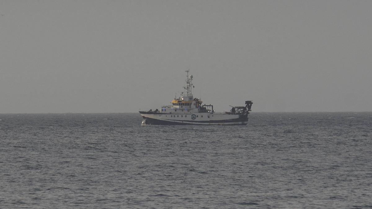 El buque oceanográfico Ángeles Alvariño.