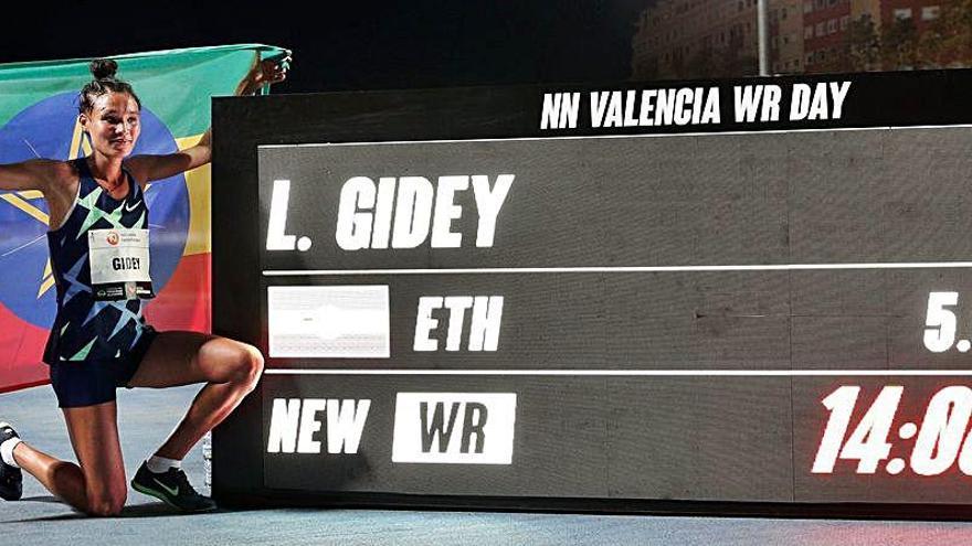 Gidey, nuevo récord del mundo