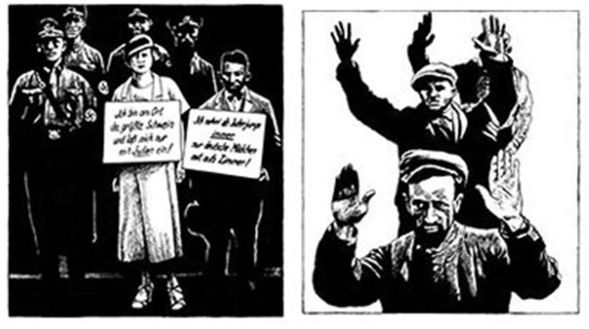 Ilustraciones de Frédéric Pajak para su ensayo gráfico 'Manifiesto incierto', sobre Walter Benjamin.