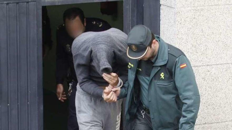 El investigado por el crimen de Ana Enjamio, en los juzgados.