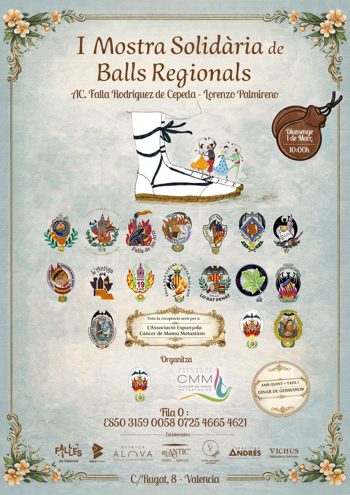 Cartel de la muestra solidaria de Rodriguez de Cepeda