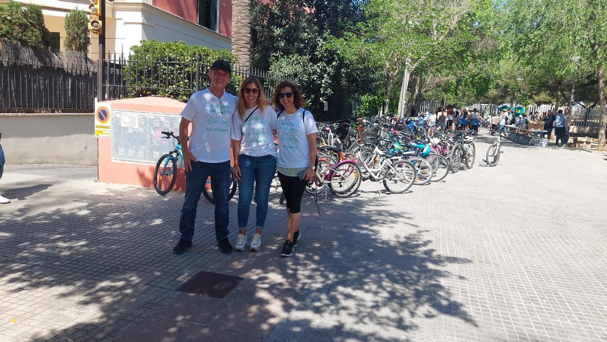 Guillem Lladó, Esperança Escandell y Magdalena González, los directores de las tres escuelas del Coll