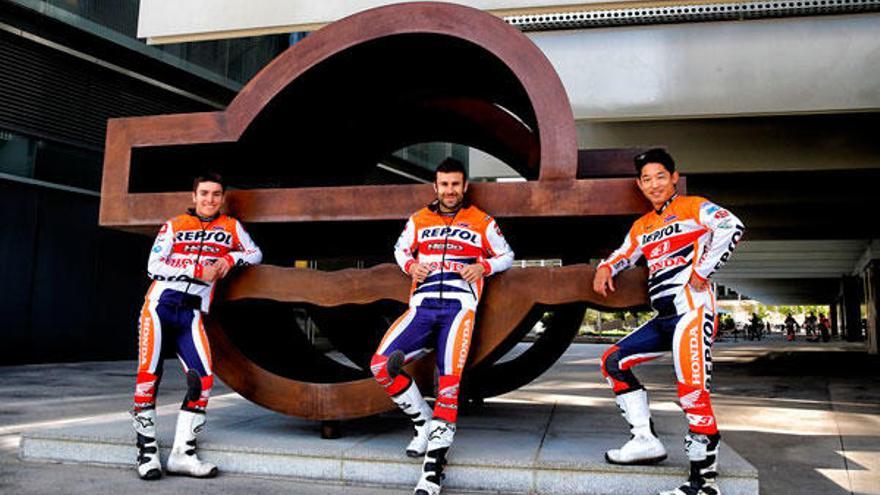 Los pilotos de Repsol Honda, en A Coruña el 19 de junio