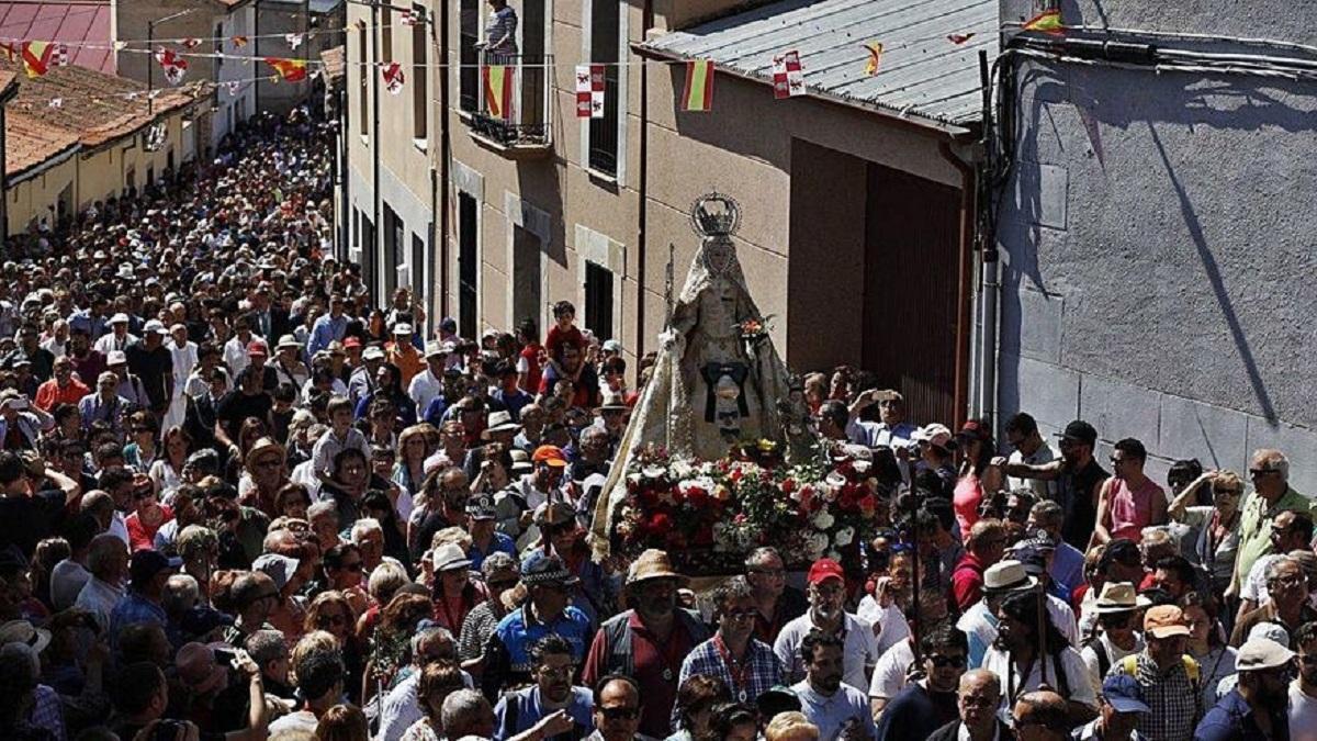 Imagen de la última edición de la romería de La Hiniesta prepandemia.