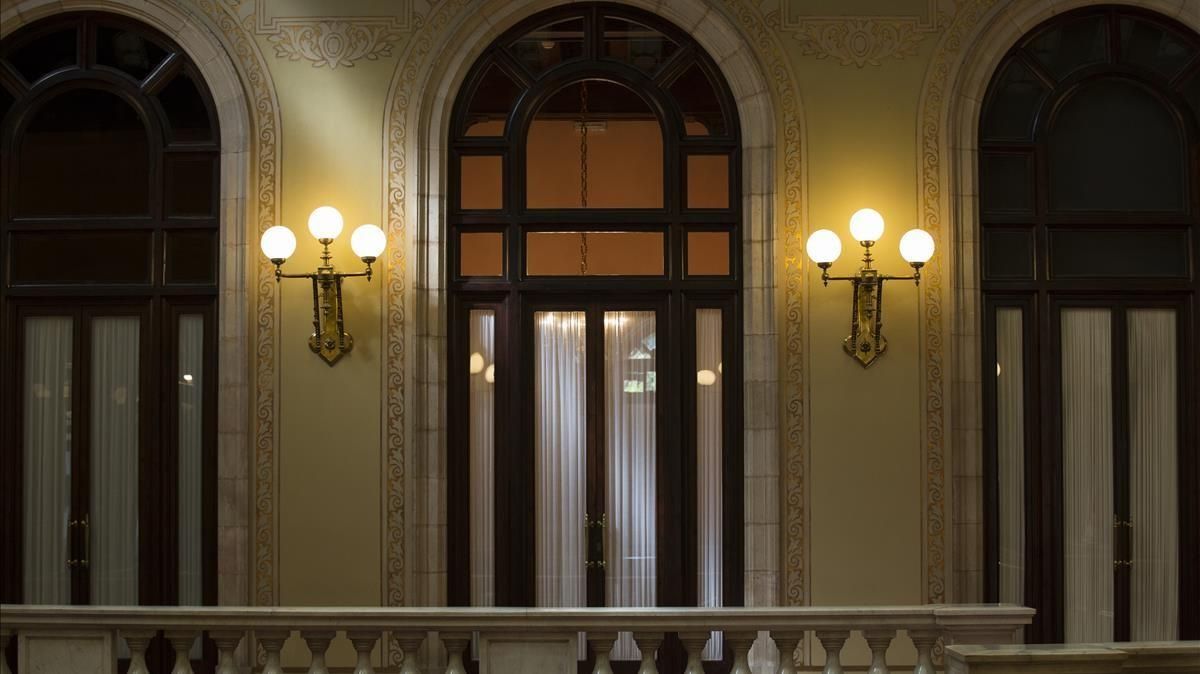 Despacho del ’president’ de Catalunya en el Parlament.