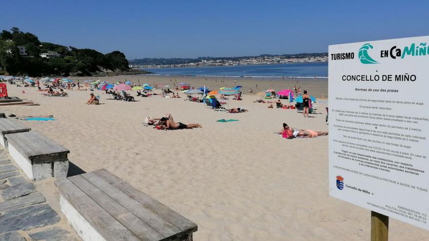 Miño: Precaución al nadar en Perbes, A Ribeira para día de viento