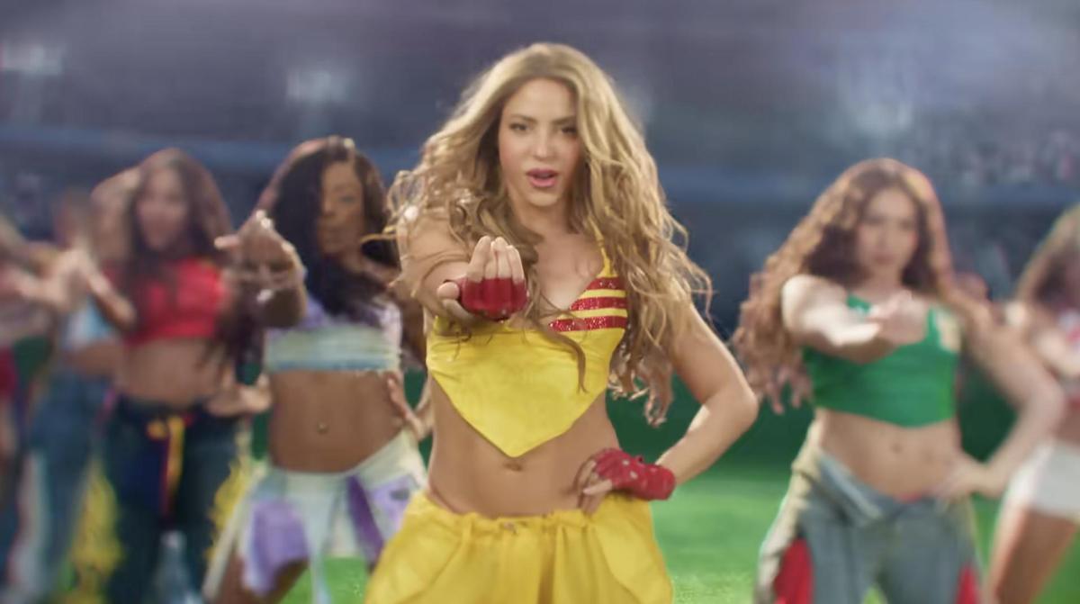 Shakira, en el videoclip de 'Dai Dai'