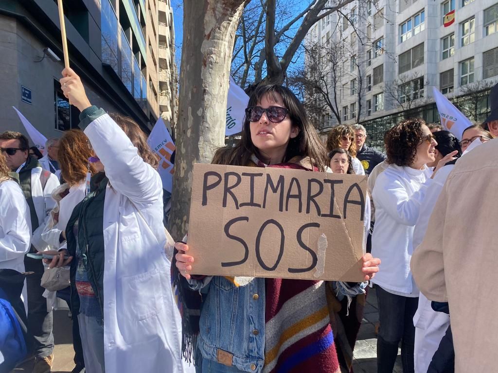 Concentración en Valencia del Sindicato Médico