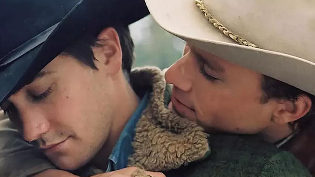 Una escena de 'Brokeback Mountain'.