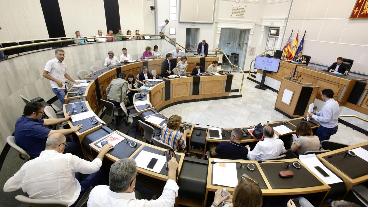 Pleno ordinario celebrado en la Diputación de Alicante el pasado jueves