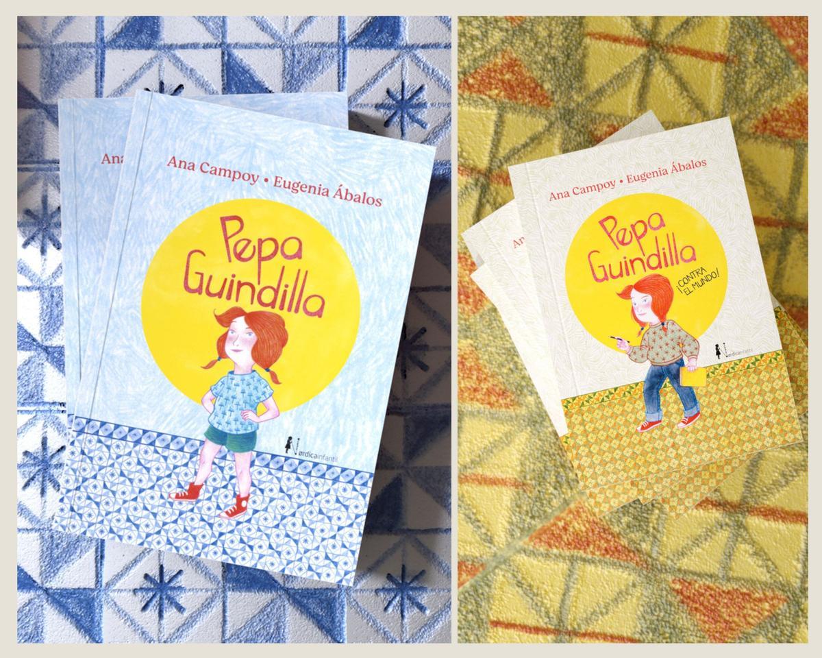 'Pepa Guindilla' y 'Pepa Guindilla. ¡Contra el mundo!' escritos por Ana Campoy e ilustrados por Eugenia Ábalos.