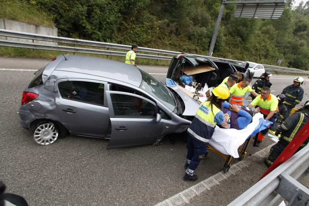 Accidente en la autovía minera