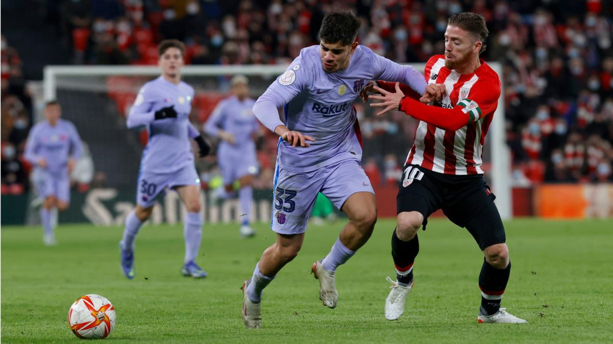 Abde fue sustituido al descanso del Athletic-FC Barcelona de octavos de final de la Copa del Rey