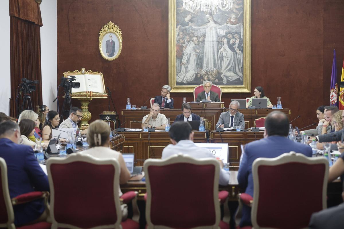 Pleno de junio en la Diputación provincial de Córdoba, este miércoles.