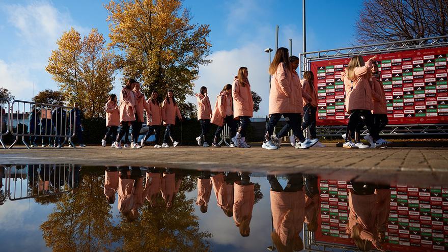 Sesión de activación de la Selección española femenina de fútbol en la previa de la vuelta de la final de la UEFA Nations League