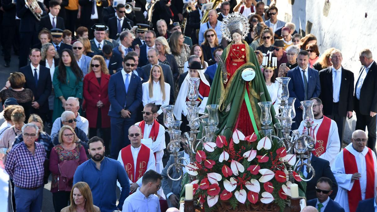 Imagen de archivo de la procesión de Santa Lucía de 2019.
