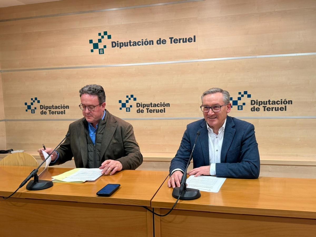 José Luis Alvir y Joaquín Juste, este martes.