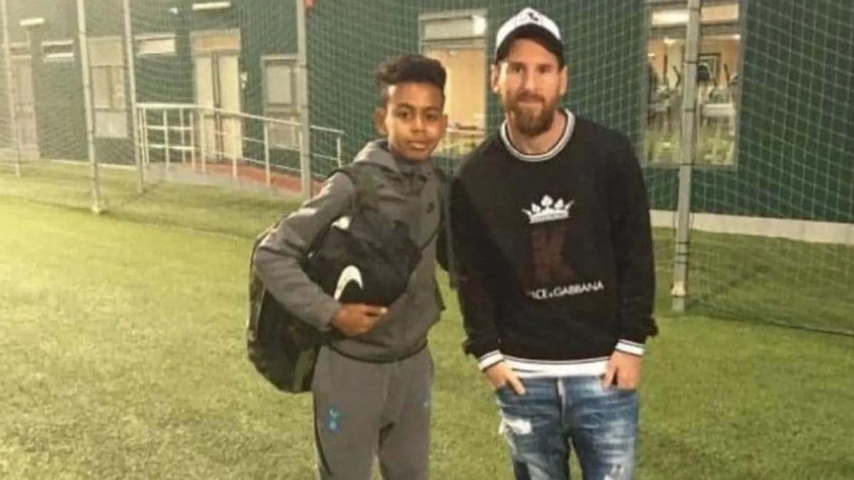 Leo Messi y Lamine Yamal coincidieron en la Ciutat Esportiva