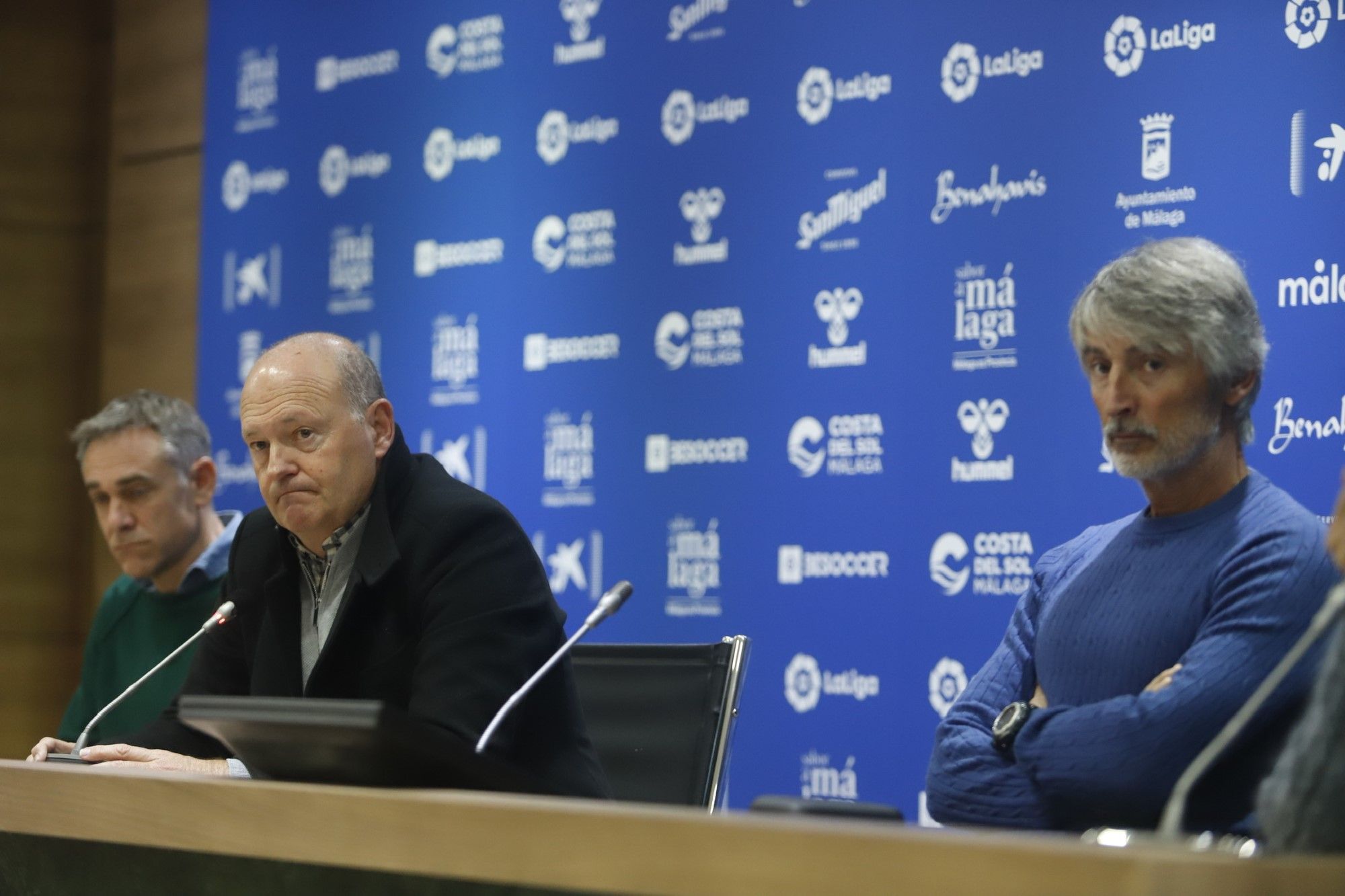 Rueda de prensa de despedida de Pepe Mel como entrenador del Málaga CF
