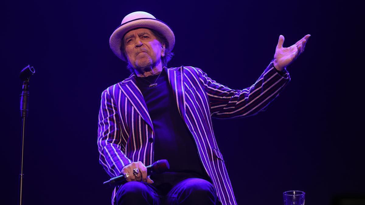 Joaquín Sabina durante un concierto la pasada semana en Madrid.