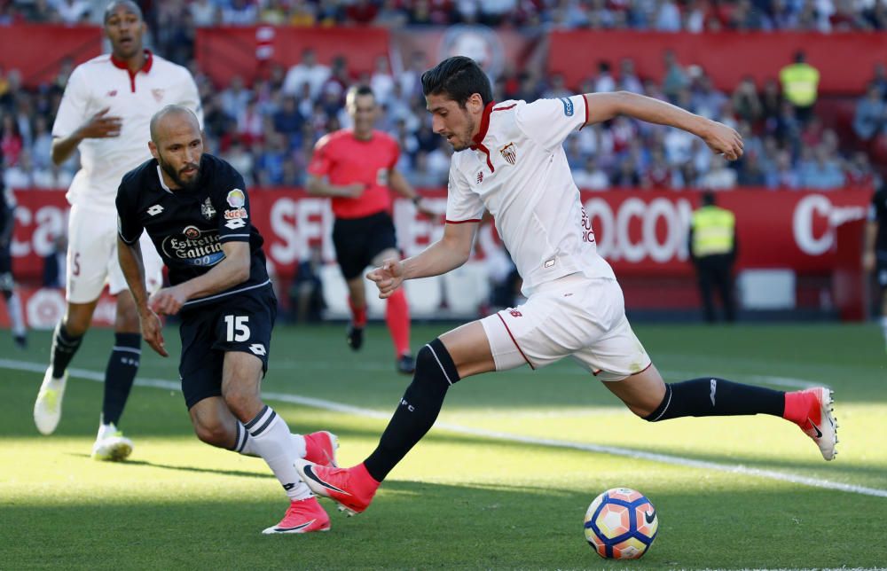 El Dépor cae ante el Sevilla en el Sánchez Pizjuán