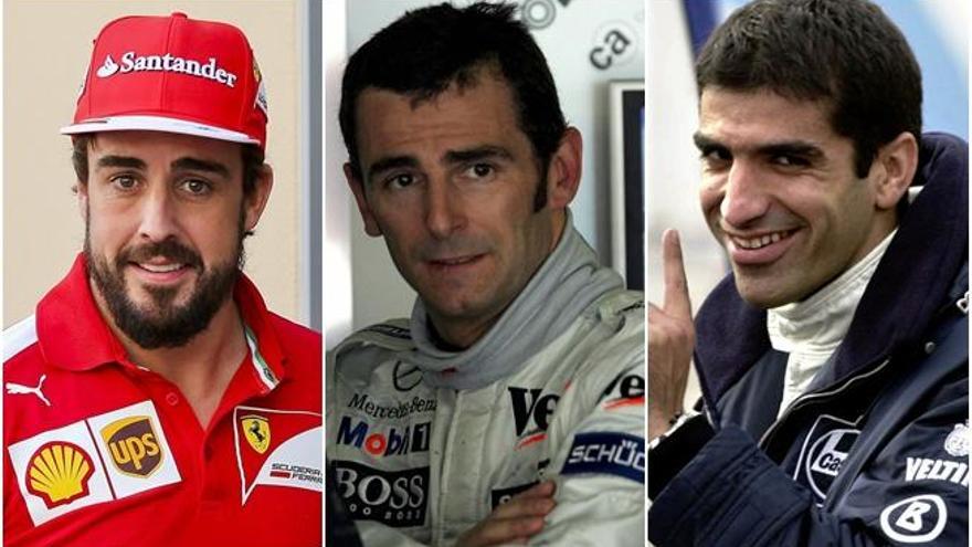 Fernando Alonso, Pedro Martínez de la Rosa y Marc Gené.