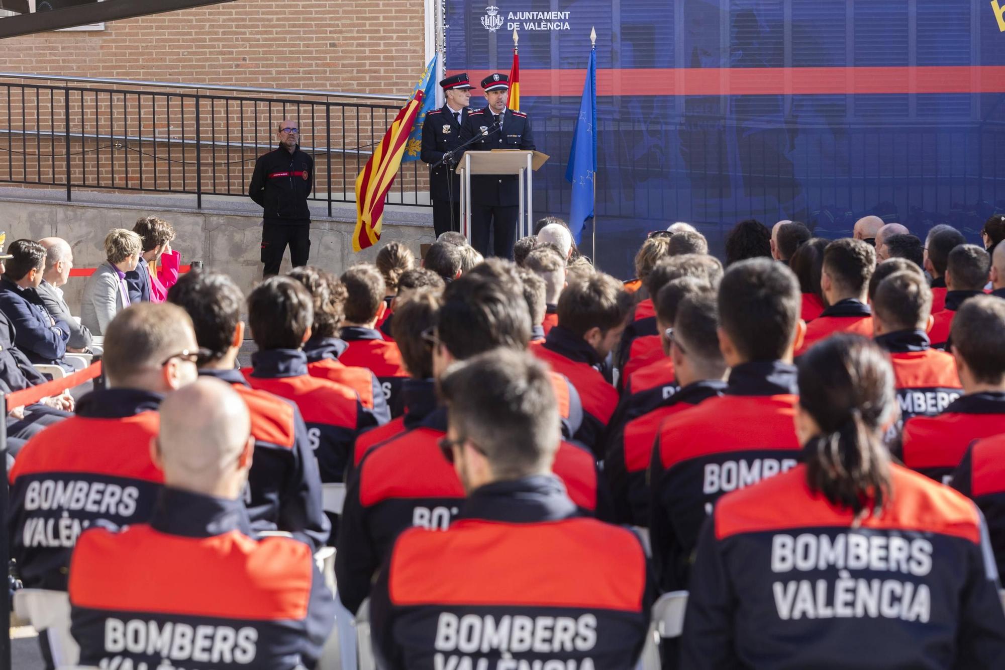 Acto con motivo de la festividad del Cuerpo de Bomberos de València