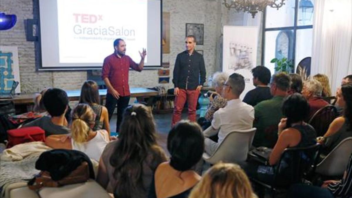 Un momento de la TEDxGraciaSalon, en la Casa Gràcia.