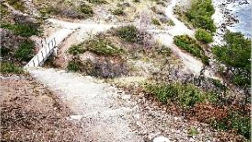 Millores en un dels trams del camí de ronda.