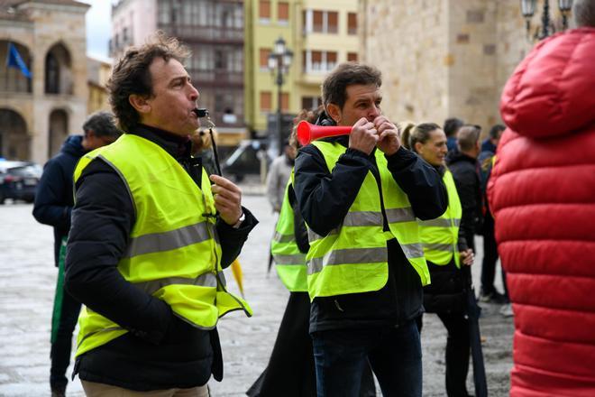 GALERÍA | La protesta de bomberos y policías municipales, en imágenes