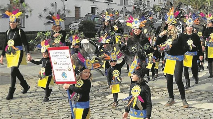 Incas, granjeros y árboles desfilan en Fuente del Maestre