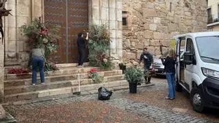 La concatedral de Santa María también se engalana en Mérida para recibir a la Mártir