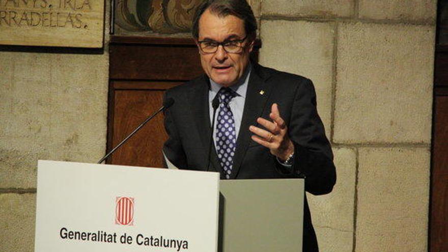 Artur Mas, després de declarar al TSJC.