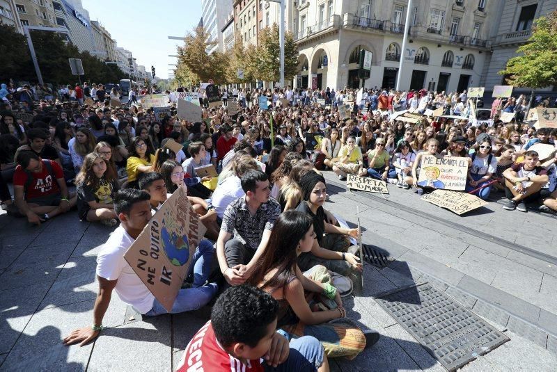 Manifestación por el clima en Zaragoza